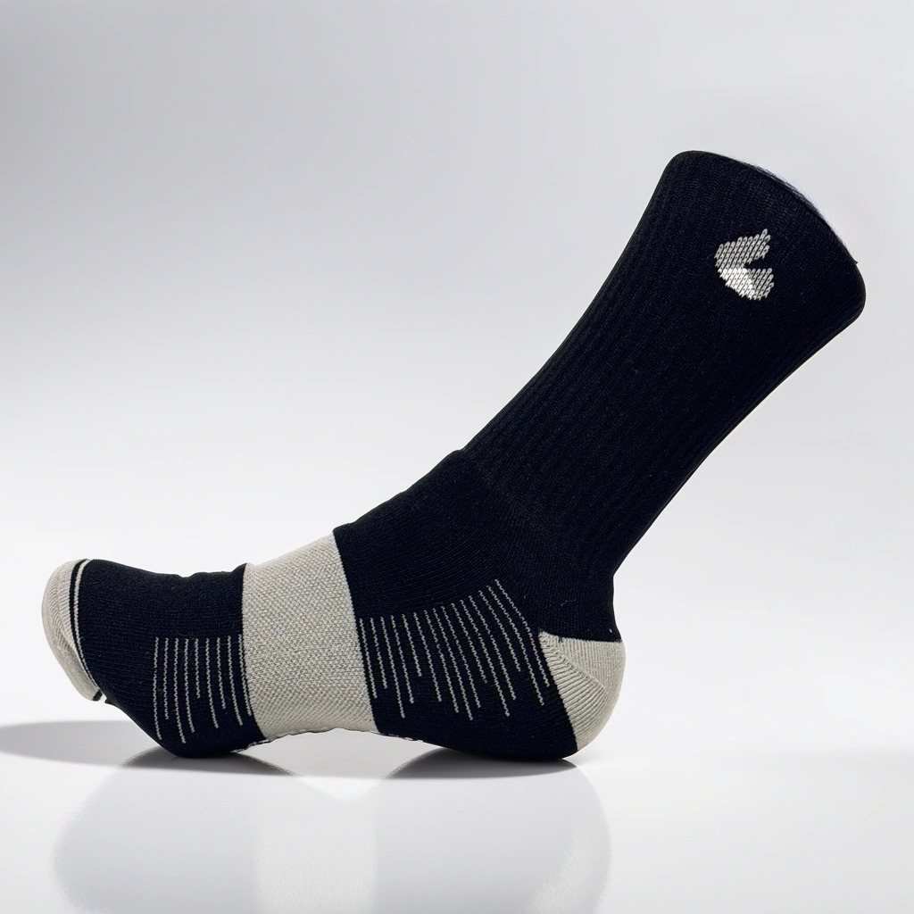 Chaussettes de Tennis Crew Lite Noir/Gris