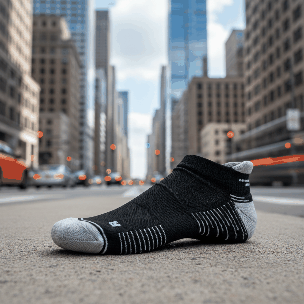 Running Socks Low Cut Black/Grey