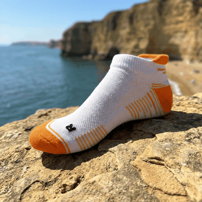 Running Socken Low Cut Weiss/Orange