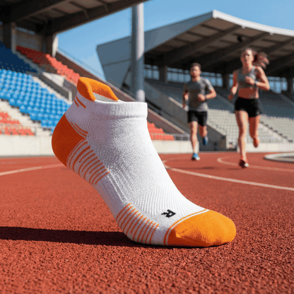 Running Socken Low Cut Weiss/Orange