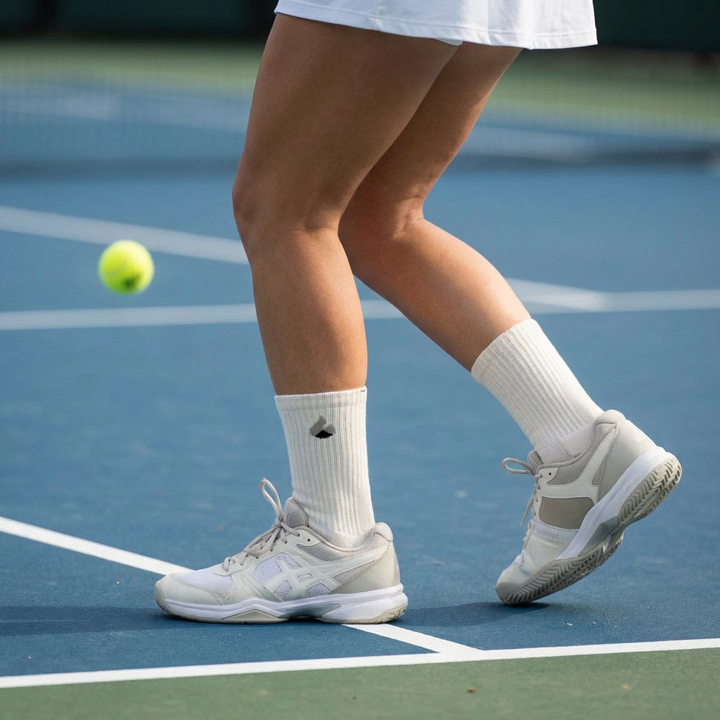 Chaussettes de Tennis Crew Lite Blanc/Gris
