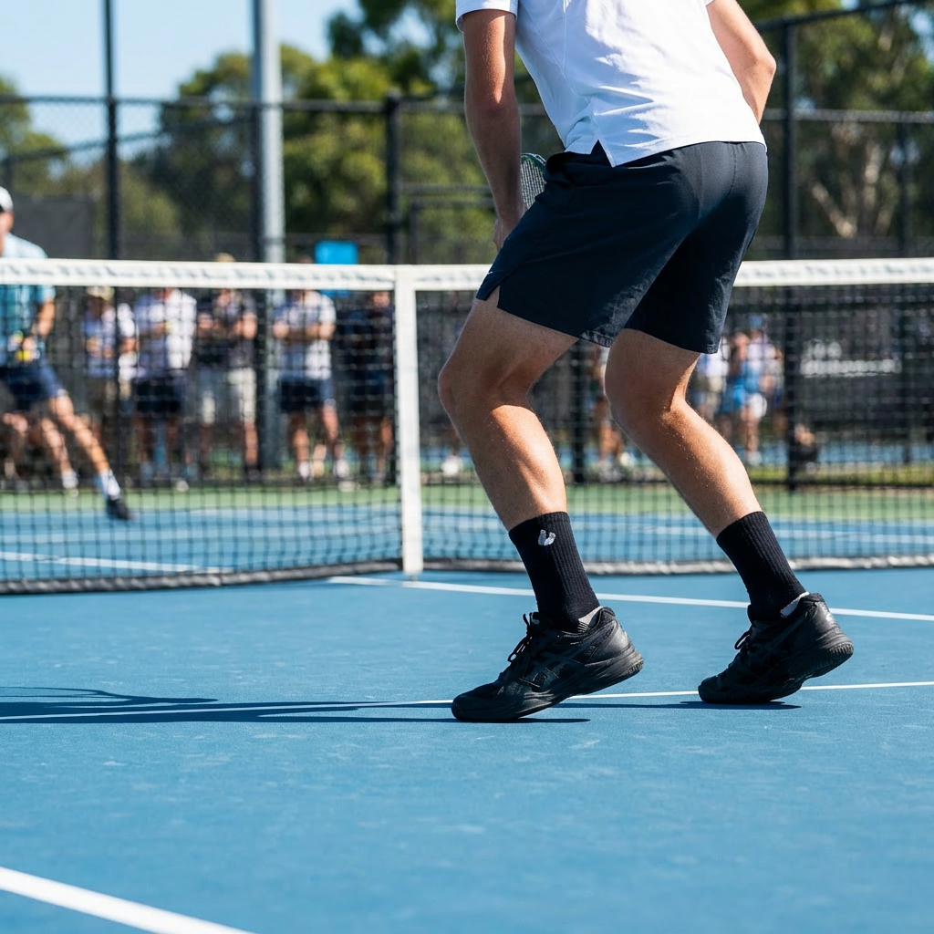 Tennis Socken Crew Lite Schwarz/Grau