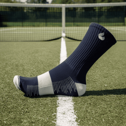Chaussettes de Tennis Crew Noir/Gris