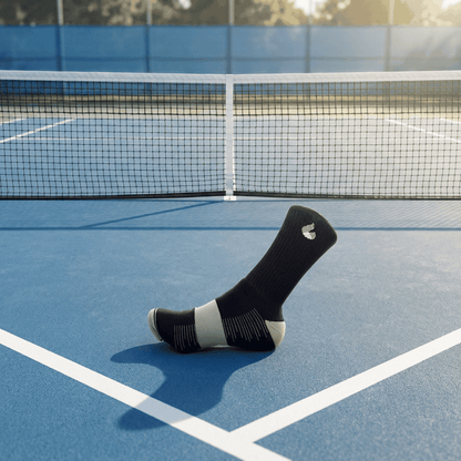 Chaussettes de Tennis Crew Noir/Gris