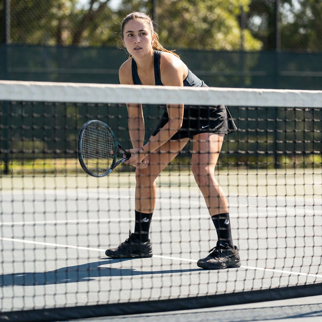 Tennis Socken Crew Lite Schwarz/Grau