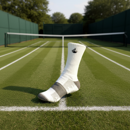 Chaussettes de Tennis Crew Blanc/Gris